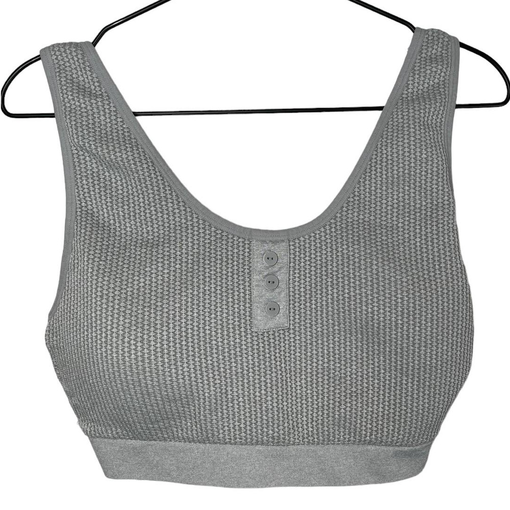 Lane Bryant Cacique Gray Textured Bralette 18 / 20